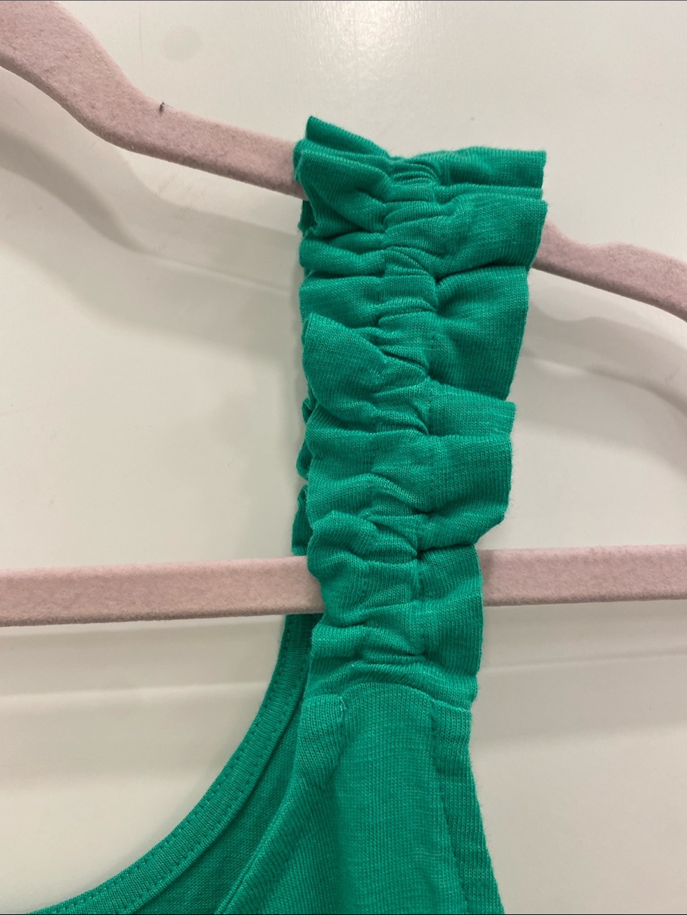 Ricki’s Emerald Green Ruffle Strap Tank M - Picture 5 of 9